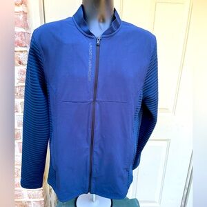 Under Armour, Blue, Long Sleeve, Jacket, Size Large